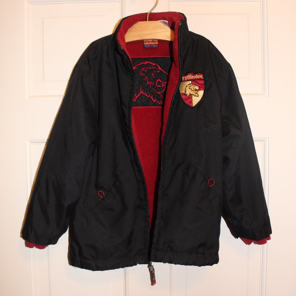 Sz 5 Harry Potter winter coat Jacket Vtg Gryffindor Medium 5 - 6 - Picture 5 of 9